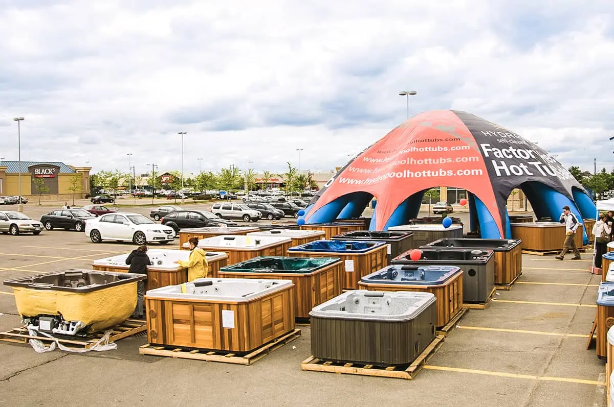 Sales Presentation - Hydropool Advantage Hydropool Hot Tubs Swim Spas Tent Sale - Hydropool Advantage